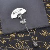 N-7868 Ethnic Style Alloy Carving Flower Butterfly Lady Brooch Tassel Bell Fan Brooch Statement Lady Dance Jewelry Gift