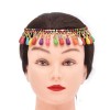 N-7870 Fashion Bohemian Ethnic Colorful Turquoise Tassel Head Chain Headpiece