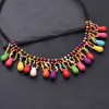 N-7870 Fashion Bohemian Ethnic Colorful Turquoise Tassel Head Chain Headpiece