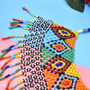 N-7868 Fashion Choker Necklaces Colorful Acrylic Beaded Indian Ethnic Bib Choker Necklace For Women Charm Beads Making Jewely
