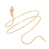 B-1229-G/S Punk Coiled Snake Spiral Upper Arm Cuff Bangle Bracelet Twisted Wire Bangles for Men Women