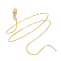 B-1229-G/S Punk Coiled Snake Spiral Upper Arm Cuff Bangle Bracelet Twisted Wire Bangles for Men Women