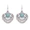 E-6522 Vintage Hollow Women Earrings Bells Tassel Turquoise Turkish Charms Drop Earrings