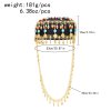 F-1029 Women Cap Hair Jewelry Long Tassel Bohemian Ethnic Coins Bead Statement Headband