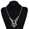F-1034 Bead Pendant Hair Jewelry For Women Ethnic Statement Gypsy Tassels Headband Hairwear