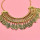 N-7875 Bohemian Nation Vintage Geometric Leaf Tassel Women's Pendant Necklace Earrings Women's Traditional Tribal Party Jewelry Set
