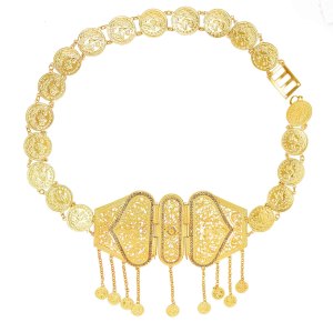 N-7878 Coin Tassel Women Body Chains Afghan Golden Carved Luxury Charms Bohemian Ethnic Body Jewelry