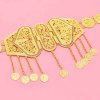 N-7878 Coin Tassel Women Body Chains Afghan Golden Carved Luxury Charms Bohemian Ethnic Body Jewelry