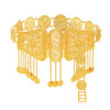 N-7879 Coin Tassel Women Body Chains Gold Flower Carved Bohemian Ethnic Body Belt for Women Girls Dancing Dress Decor
