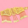 N-7879 Coin Tassel Women Body Chains Gold Flower Carved Bohemian Ethnic Body Belt for Women Girls Dancing Dress Decor