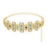 N-7881 Golden Carved Women Body Chains Charms Afghan Rhinestones Ethnic Statement Body Jewelry