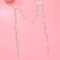 F-1036 Fashion Silver Butterfly hair accessories bell flowers Silver chain long tassel Bohemian style For Women Gifts
