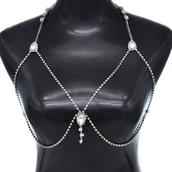 N-7886 Sexy Ladies Crystal Bikini Body Chains for Women Summer Beach Party Jewelry Accessories