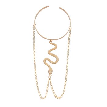B-1232 Snake Women Bracelets Alloy Tassel Arm Opened Bracelet Punk Gypsy ArmBand Cuff  Bangle