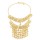 F-1040 Fashion Exaggerated Metal Coins Tassel Face Chain Hair Accessories Party Jewelry Accessories