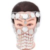 F-1040 Fashion Exaggerated Metal Coins Tassel Face Chain Hair Accessories Party Jewelry Accessories