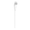 E-6538 1Pcs Long Bone Chain Tassel Type C Ear Clip Earrings for Girls