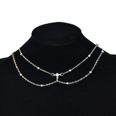 N-7893 Fashion Alloy Women's Collar Chain Crystal Chain Statement Women's Party Jewelry Gift