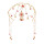 F-1042 Ethnic hair accessories handmade gemstone crown tiara