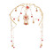 F-1042 Ethnic hair accessories handmade gemstone crown tiara