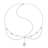 F-1041 Rhinestone Bridal Flower Forehead Headband Head Chain for Women Girls Bridesmaid Wedding Dance Party Hair Accessories