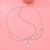 F-1041 Rhinestone Bridal Flower Forehead Headband Head Chain for Women Girls Bridesmaid Wedding Dance Party Hair Accessories