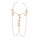 B-1234 Golden silver Butterfly Multilayer Chain Tassel Pendant Cuff Bracelet for Women