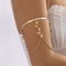 B-1234 Golden silver Butterfly Multilayer Chain Tassel Pendant Cuff Bracelet for Women