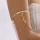 B-1234 Golden Butterfly Multilayer Chain Tassel Pendant Cuff Bracelet for Women