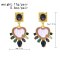 E-6537 Crystal Women Earrings Bohemian Ethnic Alloy Rhinestones Charms Drop Earrings Pendant Statement Earrings