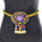 N-7894 Ethnic style handmade belt, natural stone flower belt, ladies belt