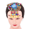 N-7895 Ethnic handmade necklace, natural stone flower necklace, ladies colorfull beaded necklace