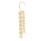 E-6540 Long Tassel Coin Women Ear Cuff Golden Gypsy Charms Punk Party Clips Earrings Statement Ear Cuff
