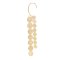 E-6540 Long Tassel Coin Women Ear Cuff Golden Gypsy Charms Punk Party Clips Earrings Statement Ear Cuff