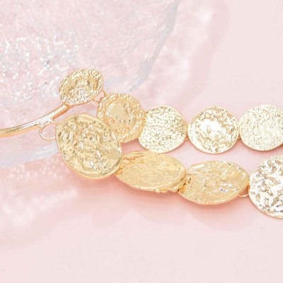 E-6540 Long Tassel Coin Women Ear Cuff Golden Gypsy Charms Punk Party Clips Earrings Statement Ear Cuff