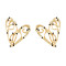 E-6541 Gold Heart Hollow Stud Earring Metal Drop Dangle Earring for Woman Girl Party Birthday Gift