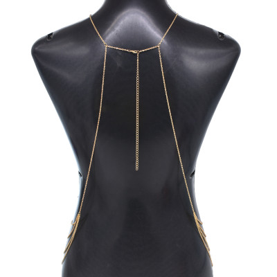 N-7897 Stylish and Simple Women's Multi layered Chest Chain Punk Style Personalized Sexy Women Charming Body Jewelry Gift