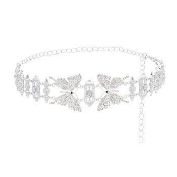 N-7899 Ethnic style butterfly women belt bohemian rhinestone body chain