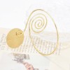 B-1237 Gold Round Geometric Metal Ring Arm Bracelet