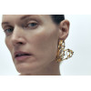 E-6541 Gold Heart Hollow Stud Earring Metal Drop Dangle Earring for Woman Girl Party Birthday Gift
