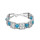 B-1240-BK/BL/CO/RE 4 Colors Bohemian Alloy Bead Bracelet Female Lady Hollow Bracelet Vacation Travel Party Jewelry Gift