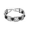 B-1240-BK/BL/CO/RE 4 Colors Bohemian Alloy Bead Bracelet Female Lady Hollow Bracelet Vacation Travel Party Jewelry Gift