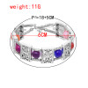 B-1240-BK/BL/CO/RE 4 Colors Bohemian Alloy Bead Bracelet Female Lady Hollow Bracelet Vacation Travel Party Jewelry Gift