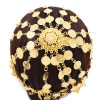 F-1046 Bohemian Ethnic Alloy Tassel Women's Head Gold Coin Carving Declaration Chain Hair Jewelry Gift