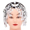 N-7993 2-Layer 3-Layer Silver Plated Leaf Tassel Ethnic Hair Accessories Belly Chains Pendants