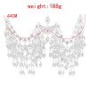 N-7993 2-Layer 3-Layer Silver Plated Leaf Tassel Ethnic Hair Accessories Belly Chains Pendants