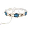 N-7992  Turquoise Rope Waist Chains Handmade Cross Tibetan Ethnic Statement Body Jewelry