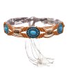 N-7992 Turquoise Rope Waist Chains Handmade Cross Tibetan Ethnic Statement Body Jewelry