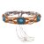 N-7992  Turquoise Rope Waist Chains Handmade Cross Tibetan Ethnic Statement Body Jewelry