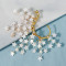 E-6545 1 Pc Shell Star Crystal Ear Cuff Gold Plated Wedding Bridal Ear Warp Earrings